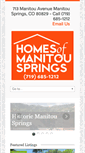 Mobile Screenshot of homesofmanitousprings.com